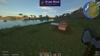 Minecraft Doc Day 1 The wooden frame of the new house begins to take shape on Day 1.