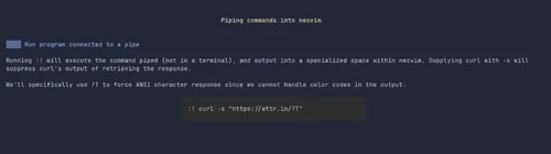 piping commands into vim