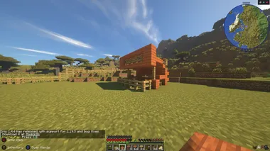 Minecraft Doc Day 6 End of Day 5 shows the finished perimeter fence and first animal pen.