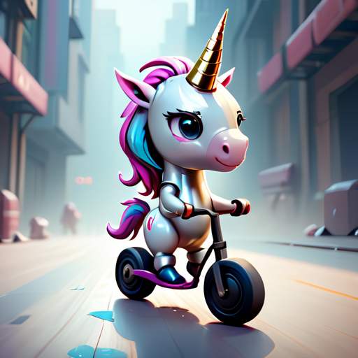 Unicorn Riding Bike