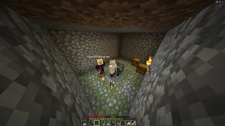 Minecraft Doc Day 11 Wyatt joins to conquer a zombie spawner and build a dock together.