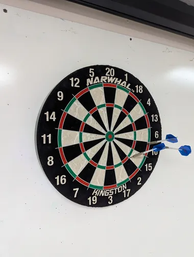 New Dart Board in the Basement I got a new dart board in the basement for Christmas, It's been super fun to play with the kids. We are getting a pretty good…