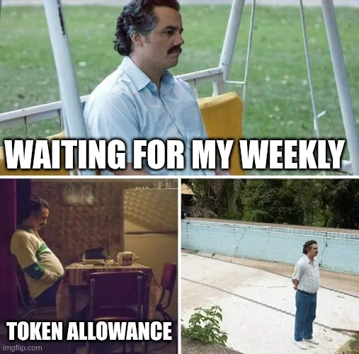 Waiting for my weekly token allowance Openai gives me a token allowance for my $20 tier subscription, if I'm careful it lasts a few days of heavy side project…