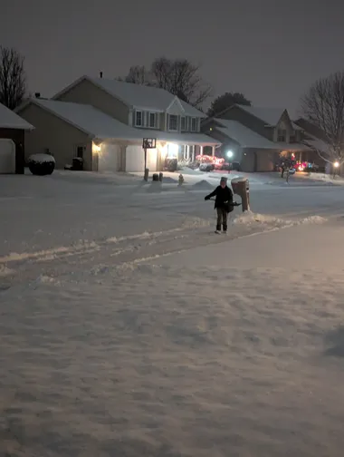 Dude is focused My son wanted to help shovel snow, usually this means, I'll piddle around, have Fun, maybe make things worse, but it's ok cause I'll make it a…